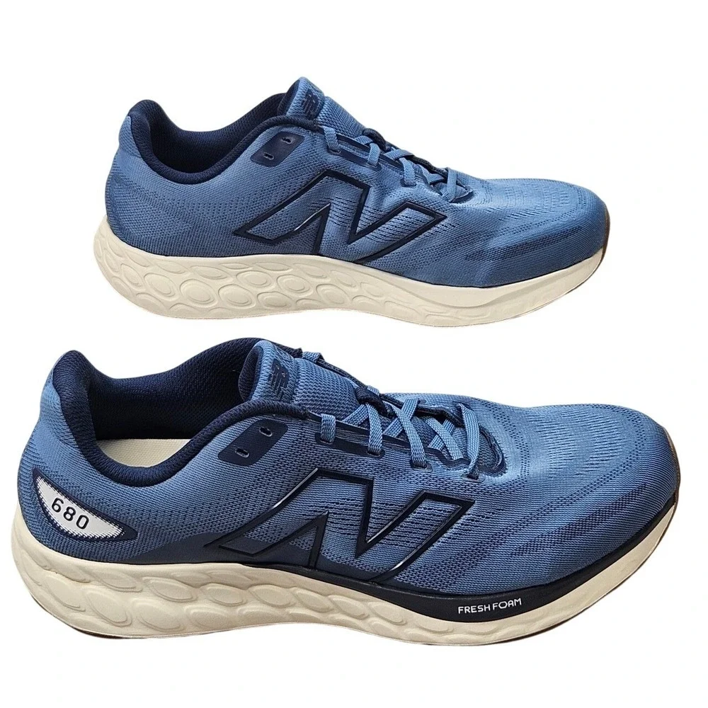 New Balance Fresh Foam 680v8 Mens Blue Running Shoes M680CS8 Size 13 2E Wide
